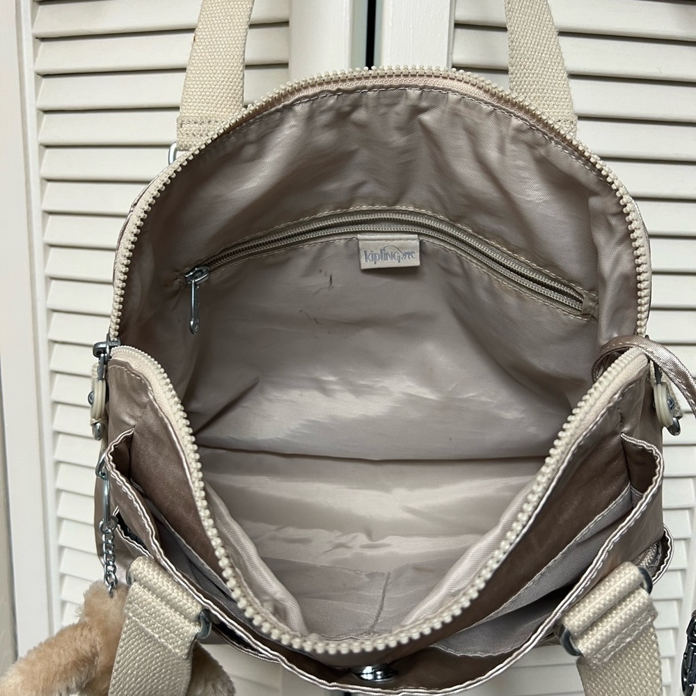Kipling Metallic Bronze Shoulder Bag - Picture 3 of 5